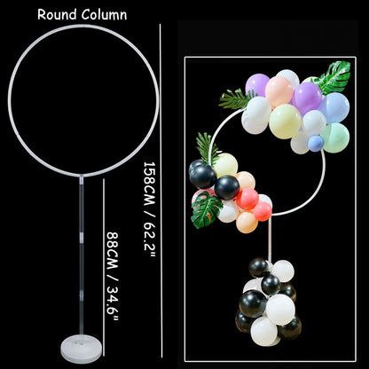 Newest Balloon Stand Column Balloon Garland Happy Birthday Party Decorations Adult Kids Balloon Box Wedding Event Party Supplies