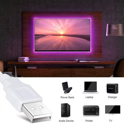 Led Strip Lights, RGB Infrared Bluetooth Control, Luces Luminous Decoration For Living Room.