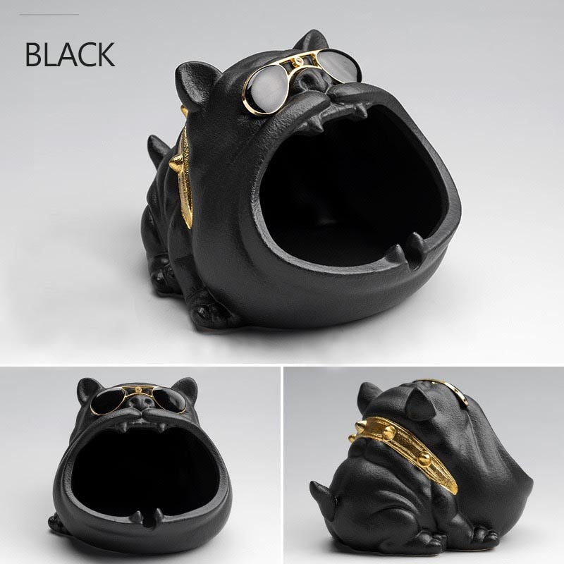 Home Decor Ceramic Household Ashtray Prevent Wind and DustCartoon Dog Money Box Home Storage