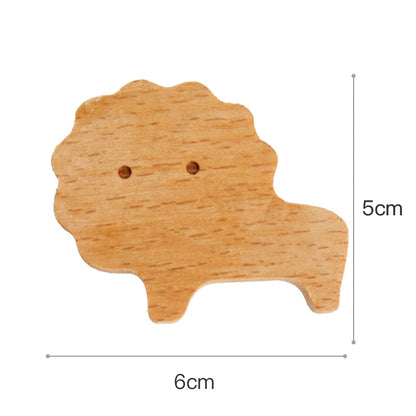 Wooden Hook, Creative Nordic Cute Animal, Wall Hanging Coat Hook Home Decoration.