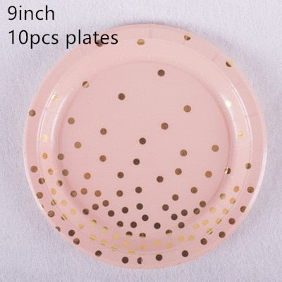 Rose Gold Dot Gilded Tablecloth 137*274cm Disposable Table cloth Kids Birthday Party Supplies Baby Shower Wedding Home Decor