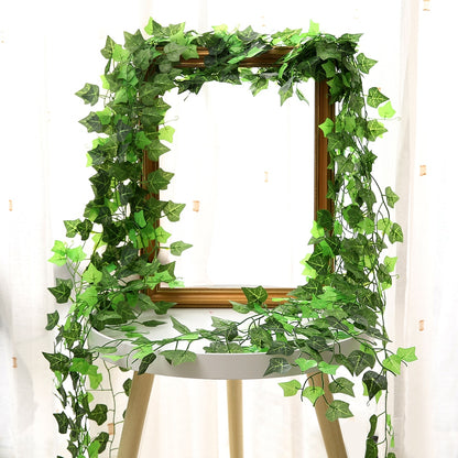 Artificial Ivy Hanging Leaf Garland Plant, Garden Decoration, Home Decor.