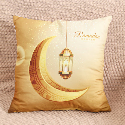 EID Mubarak Cushion Cover Ramadan Decoration For Home Ramadan Kareem Mubarak Muslim Islamic Party Supplies EID Pillowcase