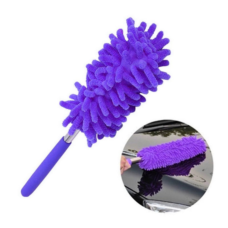 Microfiber Duster Brush Extendable Hand Dust Cleaner Anti Dusting Brush Home Air-condition Car Furniture Cleaning