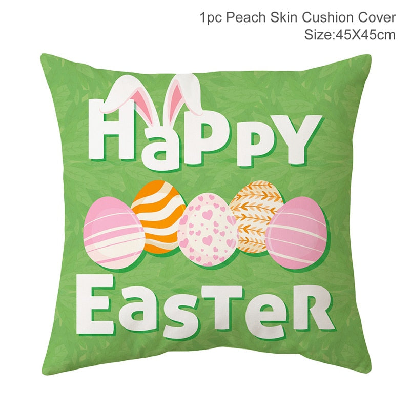 Happy Easter Decoration For Home Easter Rabbit Eggs Pillowcase Bunny Easter Party Decoration Supplies Easter Party Favor Gift