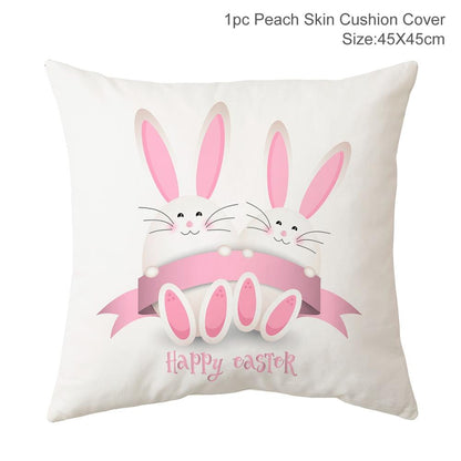 Happy Easter Decoration For Home Easter Rabbit Eggs Pillowcase Bunny Easter Party Decoration Supplies Easter Party Favor Gift