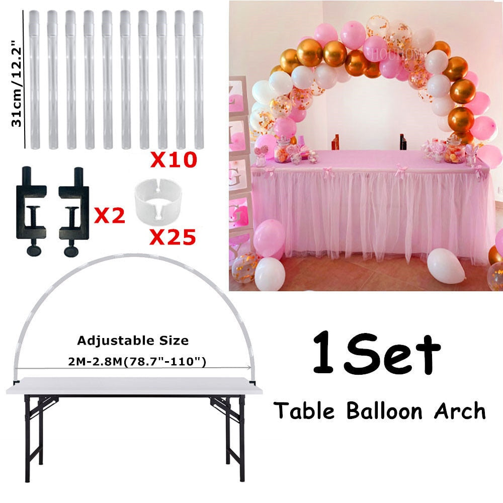 Newest Balloon Stand Column Balloon Garland Happy Birthday Party Decorations Adult Kids Balloon Box Wedding Event Party Supplies