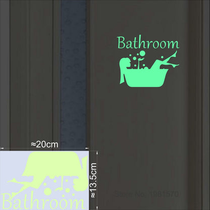 Bathroom Wall Stickers, Home Decoration, Removable Wall Decals.