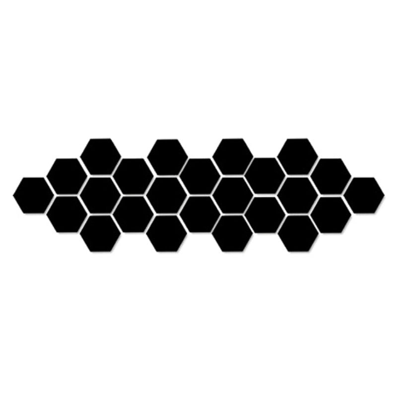 Hexagon Acrylic Mirror Wall Stickers, Mirrored Sticker For Home Decor.