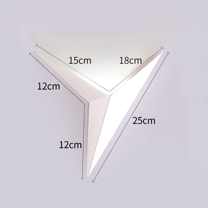 Led Wall Lamps Modern Minimalist Triangle Shape Nordic Style Indoor Stairs Lamps Living Room Lights Simple Lighting 3W AC85-265V