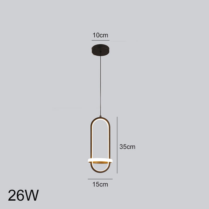 Hot selling Nordic minimalist bedroom bedside chandelier study room living room background wall lamp restaurant lighting LED art