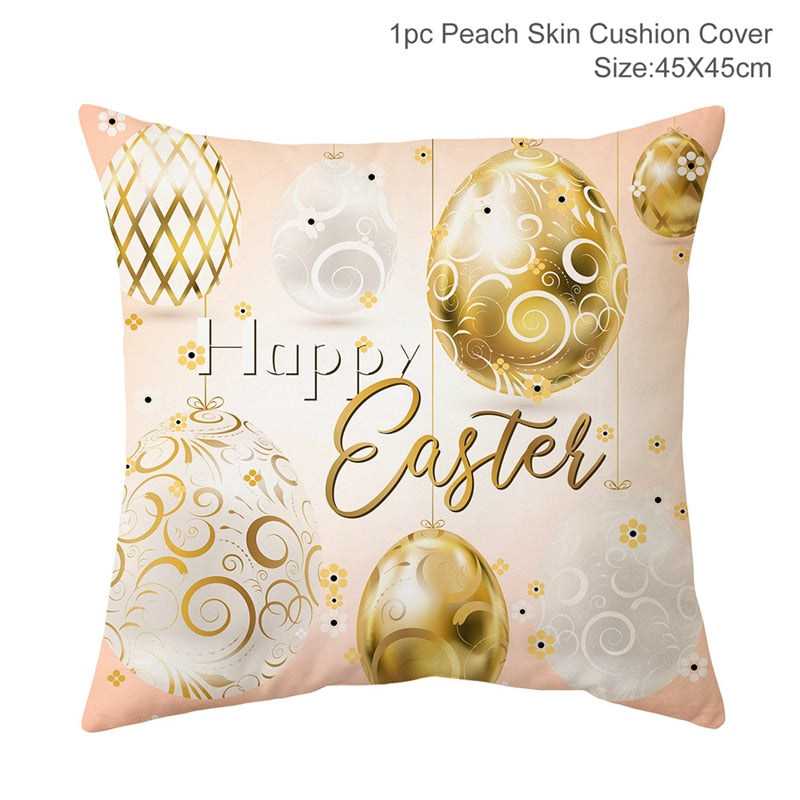 Happy Easter Decoration For Home Easter Rabbit Eggs Pillowcase Bunny Easter Party Decoration Supplies Easter Party Favor Gift