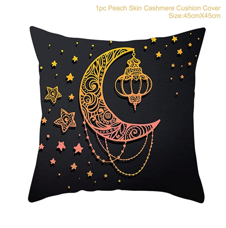 EID Mubarak Cushion Cover Ramadan Decoration For Home Ramadan Kareem Mubarak Muslim Islamic Party Supplies EID Pillowcase