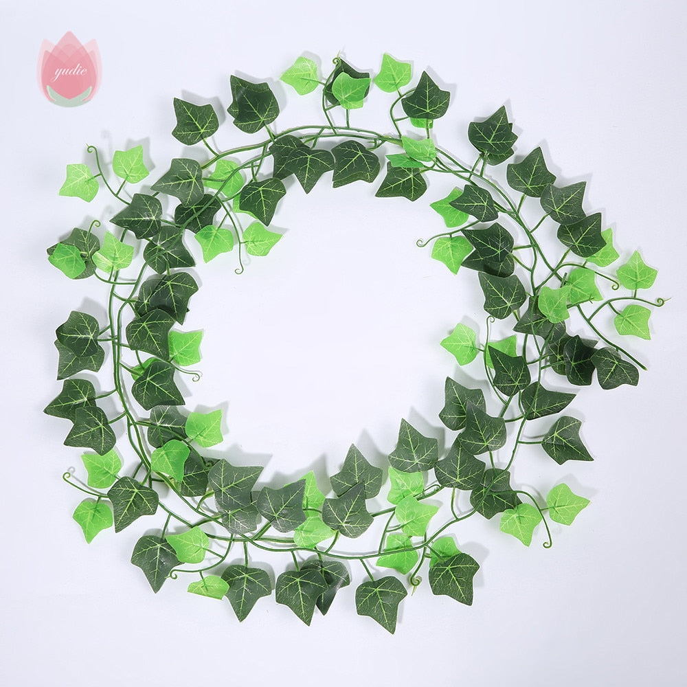 Artificial Ivy Hanging Leaf Garland Plant, Garden Decoration, Home Decor.