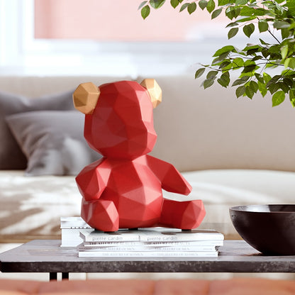 resin home decor sculpture bear Figurine  decoration bear ornament in home office garden children x&#39;mas gift resin animal statue