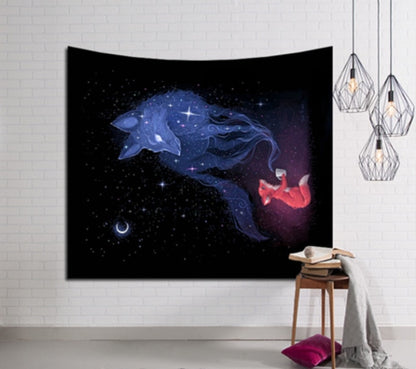 Galaxy Hanging Wall Tapestry Hippie Retro Home Decor Yoga Beach Mat 150x130cm/150x100cm