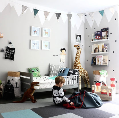 Black Dots Wall Stickers For Kids Room, Baby Room Wall Decoration.