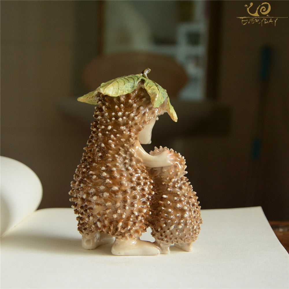 Simulated Hedgehog Models, Cute Animal Figurine.