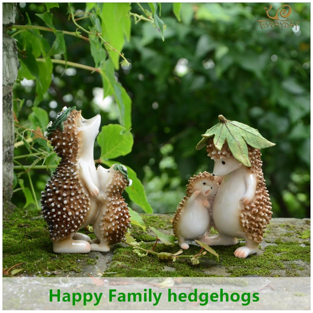 Simulated Hedgehog Models, Cute Animal Figurine.