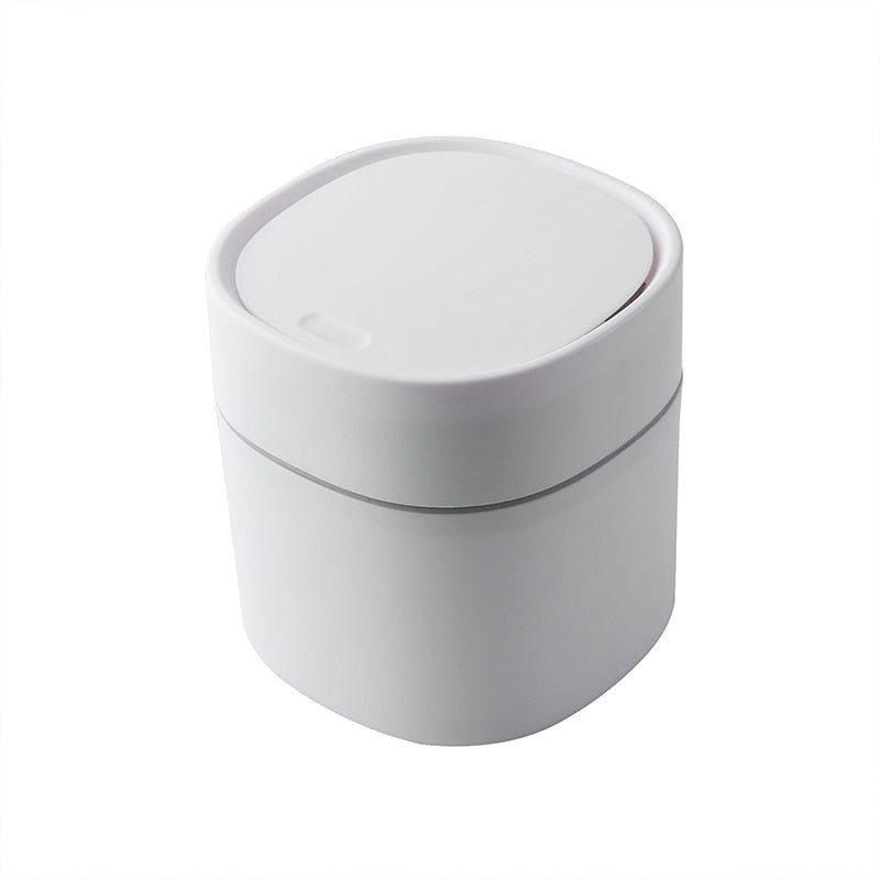 Mini Small Waste Bins Desktop Garbage Basket Home Table Plastic Trash Can Office Supplies Dustbins Sundries Barrel Box