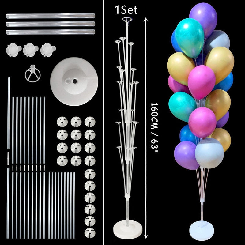 Newest Balloon Stand Column Balloon Garland Happy Birthday Party Decorations Adult Kids Balloon Box Wedding Event Party Supplies