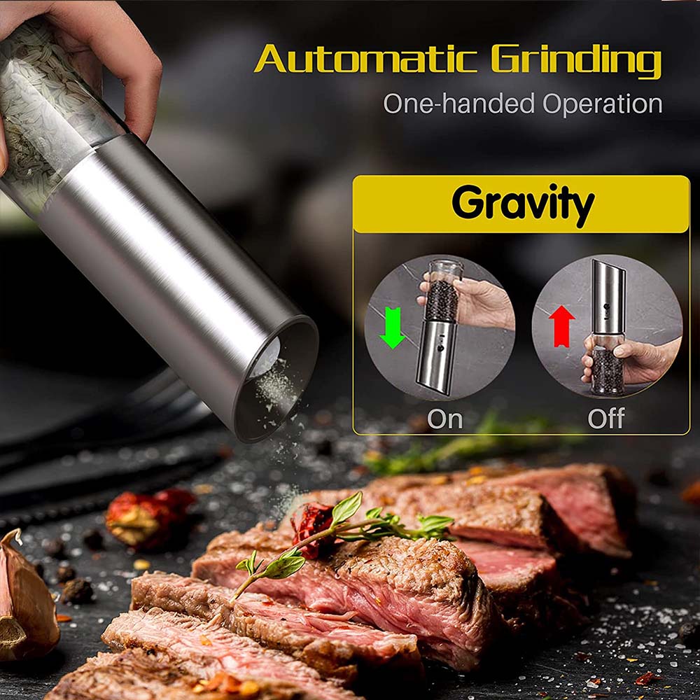 Rechargeable Electric Automatic Mill Pepper Salt Grinder