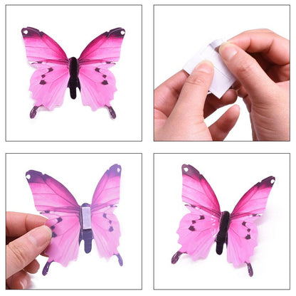 Luminous Butterfly Wall Sticker for Kids Bedroom, Living Room Wallpaper Decoration