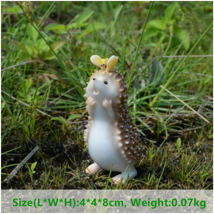 Simulated Hedgehog Models, Cute Animal Figurine.