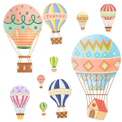 Hot air balloon Wall Sticker for Kids rooms Decor Vinyl Wall Decals Children Bedroom Decoration Stickers Art Murals Home Decor