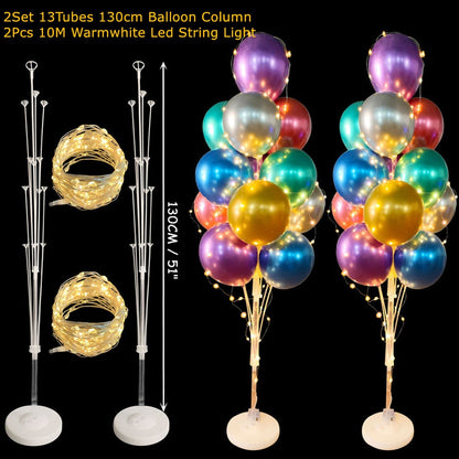 Newest Balloon Stand Column Balloon Garland Happy Birthday Party Decorations Adult Kids Balloon Box Wedding Event Party Supplies