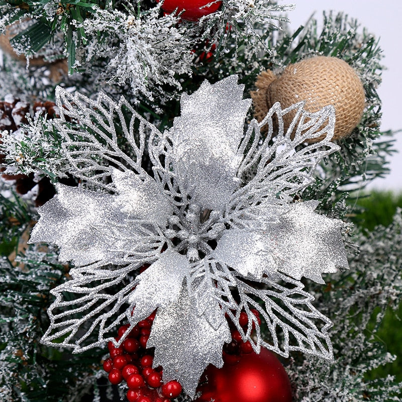 Artifical Christmas Flowers, Christmas Tree Decorations for Home.