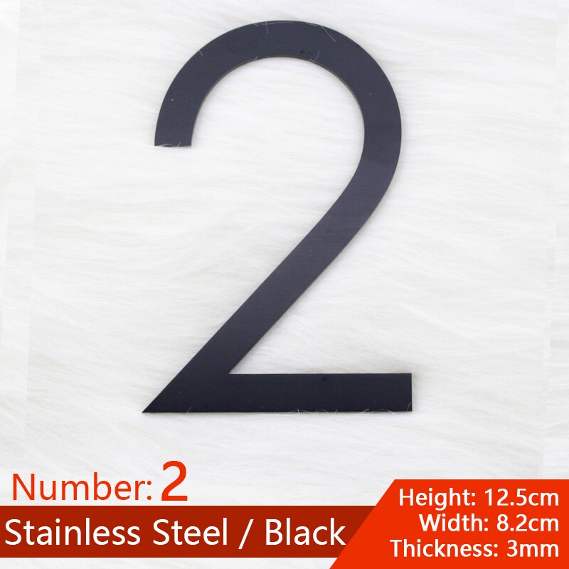 Stainless Steel House Number, Stickers Numbers of Apartments Door.