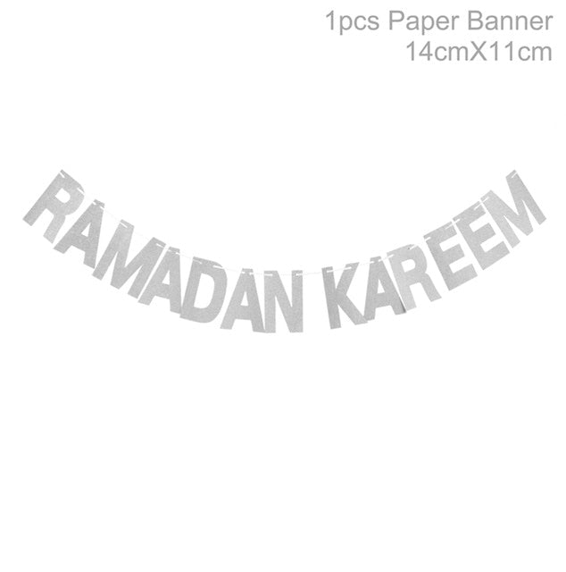 EID Mubarak Banner Balloon Wooden Pendant Ramadan Decoration Islam Muslim Party Decor Eid Al Adha Ramadan And Eid Ramadan Kareem