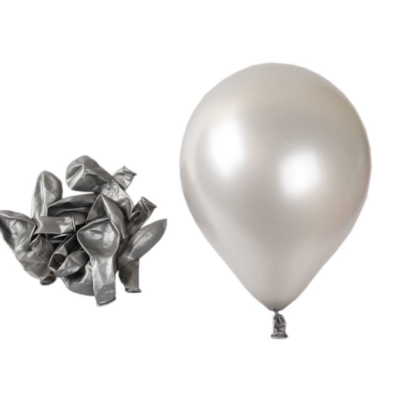 White Heart Latex Helium Balloons, Birthday wedding party decoration Supplies.