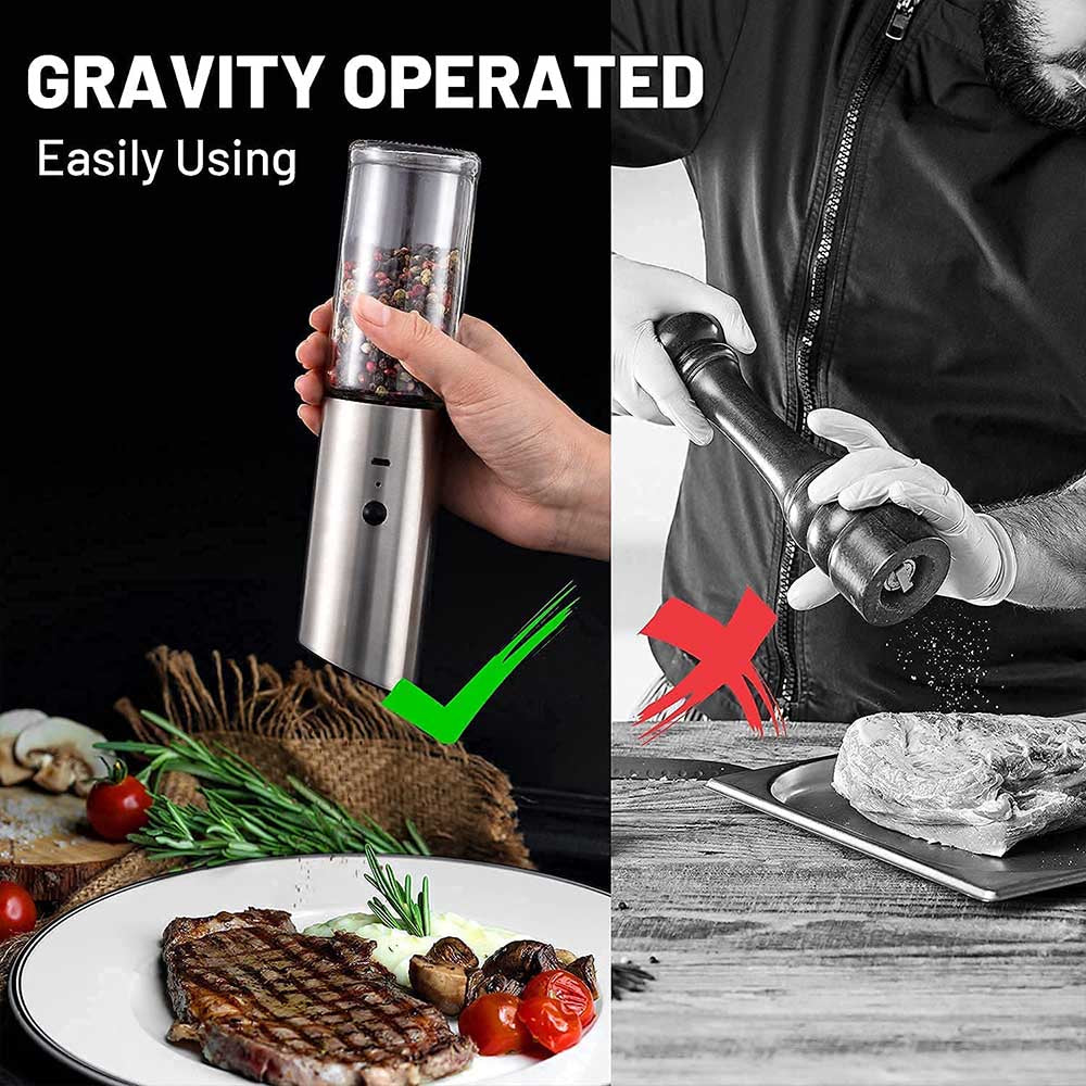 Rechargeable Electric Automatic Mill Pepper Salt Grinder