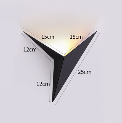 Led Wall Lamps Modern Minimalist Triangle Shape Nordic Style Indoor Stairs Lamps Living Room Lights Simple Lighting 3W AC85-265V