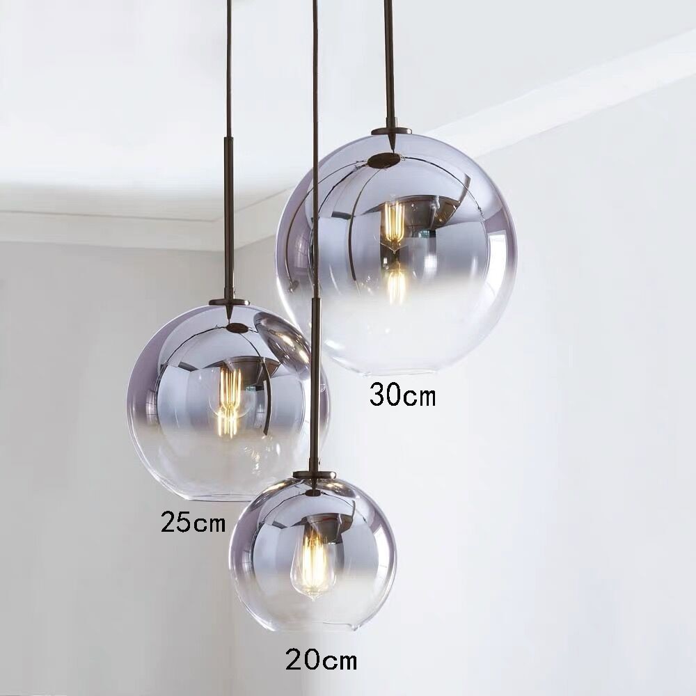 Modern Nordic Glass Light LED Hanging Lamp For Home