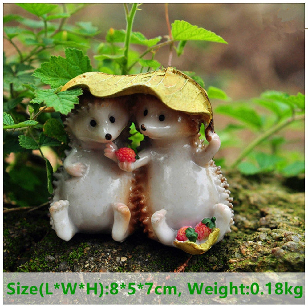 Simulated Hedgehog Models, Cute Animal Figurine.