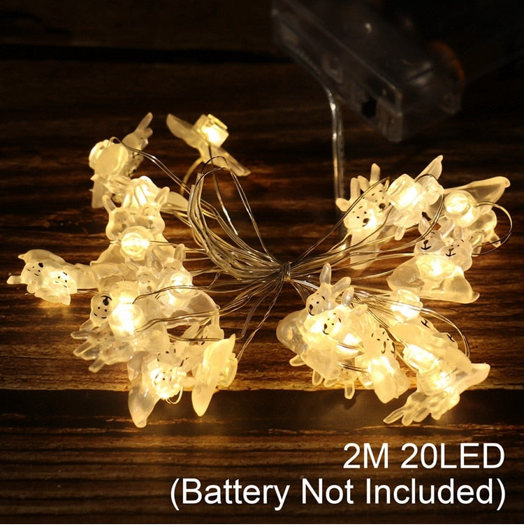 Carrot Rabbit Fairy Light Supplies, Easter Decoration.