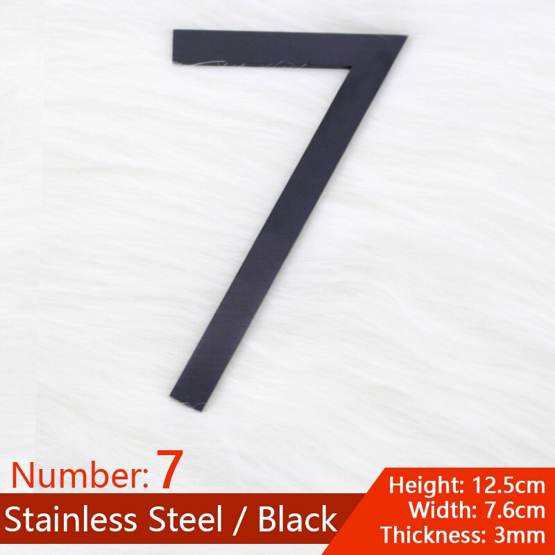 Stainless Steel House Number, Stickers Numbers of Apartments Door.