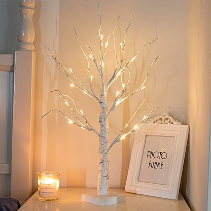 Easter Egg LED Light, Hanging Birch Tree Gift.