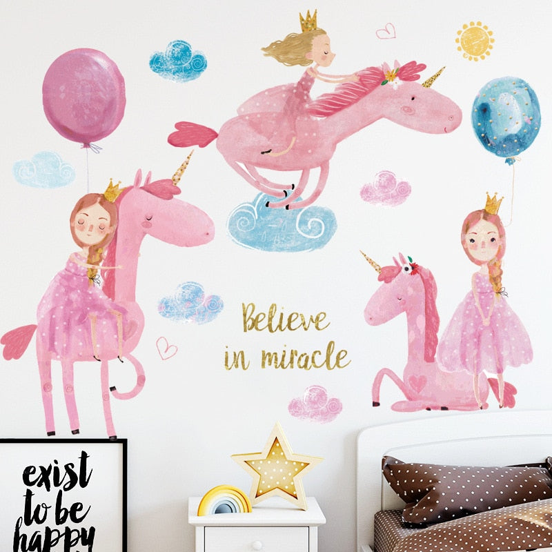 Hot air balloon Wall Sticker for Kids rooms Decor Vinyl Wall Decals Children Bedroom Decoration Stickers Art Murals Home Decor