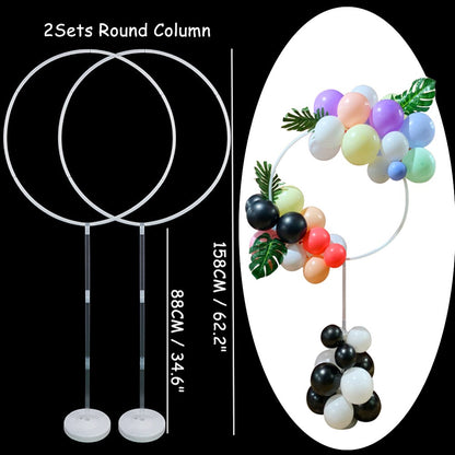 Newest Balloon Stand Column Balloon Garland Happy Birthday Party Decorations Adult Kids Balloon Box Wedding Event Party Supplies