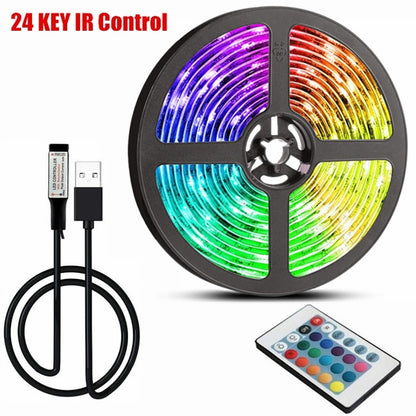 Led Strip Lights, RGB Infrared Bluetooth Control, Luces Luminous Decoration For Living Room.