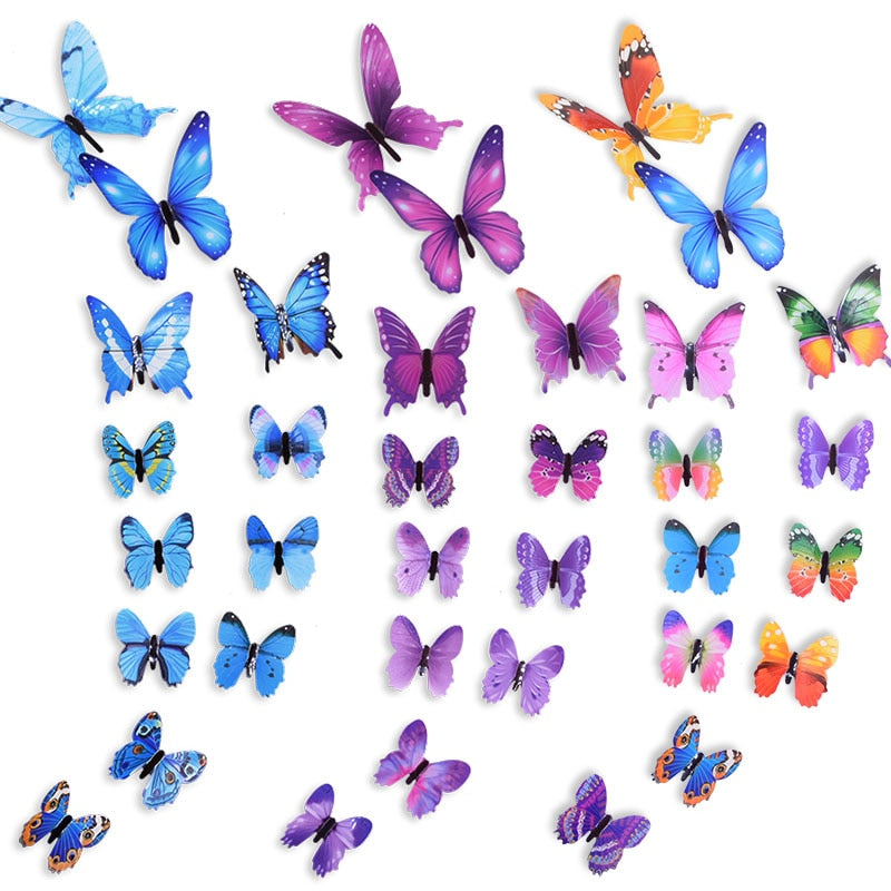 Luminous Butterfly Wall Sticker for Kids Bedroom, Living Room Wallpaper Decoration