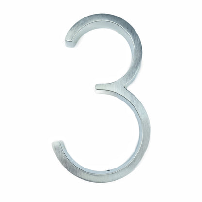 Silver House Number Sign, Dash Slash Signage Home Door Numbers.