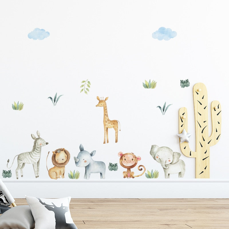 Cartoon Wall Sticker for Home Decor, Kingdergarten Wall Decor.