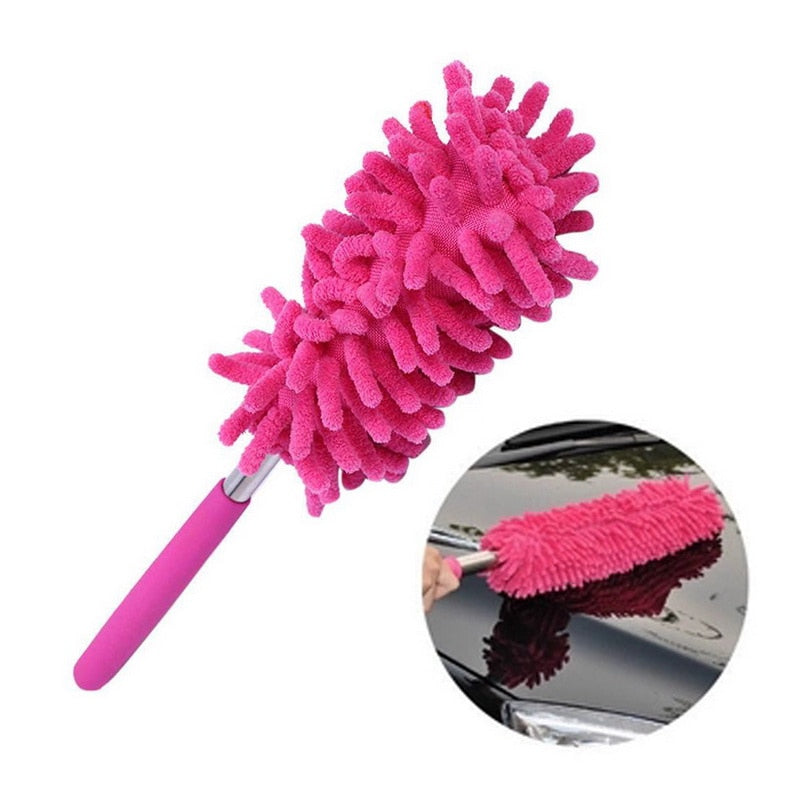 Microfiber Duster Brush Extendable Hand Dust Cleaner Anti Dusting Brush Home Air-condition Car Furniture Cleaning