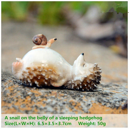 Simulated Hedgehog Models, Cute Animal Figurine.