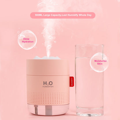 White Snow Mountain Humidifier, Ultrasonic USB Aroma Air Diffuser.